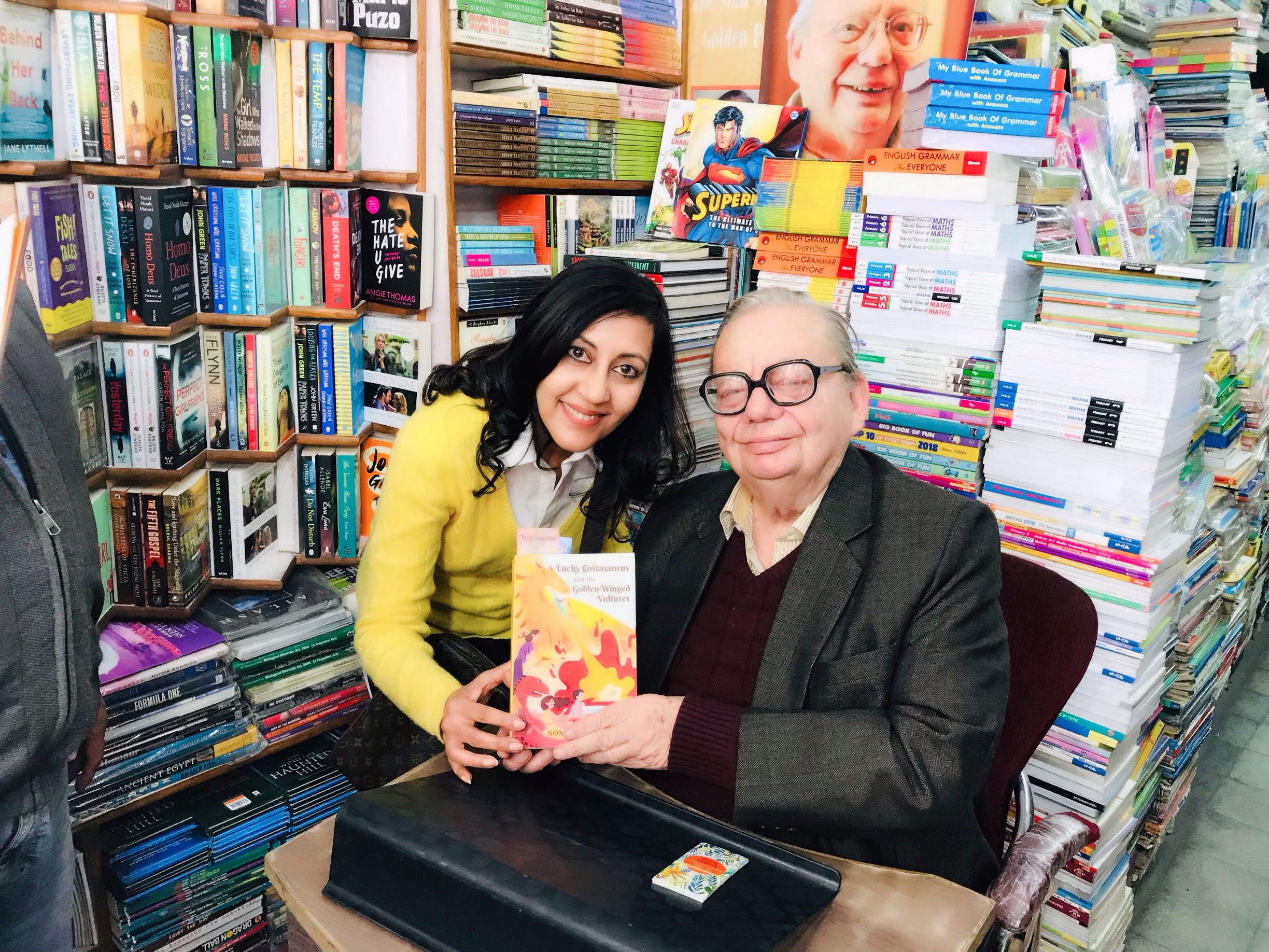 Nomita Khanna with Ruskin Bond