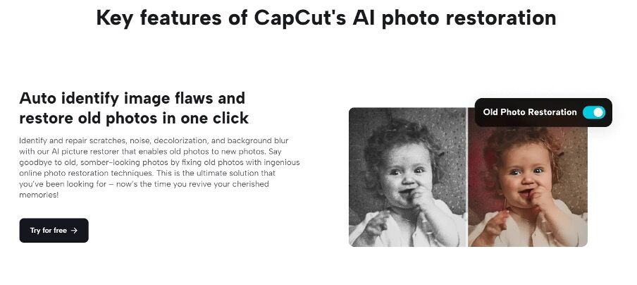 Unveiling the Magic of Color with CapCut's Old Photo Restoration Tool